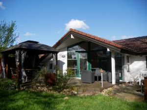 ferienhaus altes land ankerglueck aussenansicht hollern twielenfleth elbe 