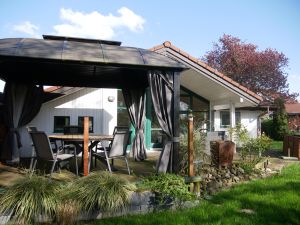 ferienhaus altes land ankerglueck aussenansicht hollern twielenfleth elbe 